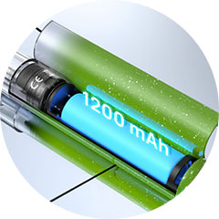 Aspire Cyber G Slim baterie 1200mAh dlouhá výdrž celodenní vapování