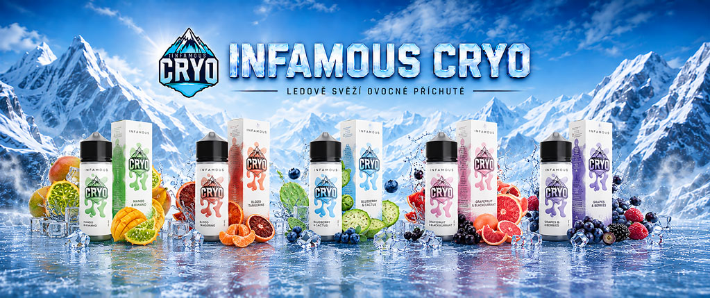 Infamous Cryo ledové ovocné aroma pro elektronickou cigaretu