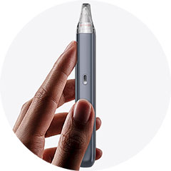 Automatické spouštění potahu u elektronické cigarety Uwell Caliburn G4 Mini - beztlačítkový provoz