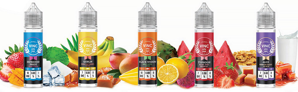 Příchutě S&V TI juice VINC, banner