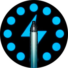 LED indikace stavu baterie VooPoo Vmate i3 – neonová animace na bočním panelu