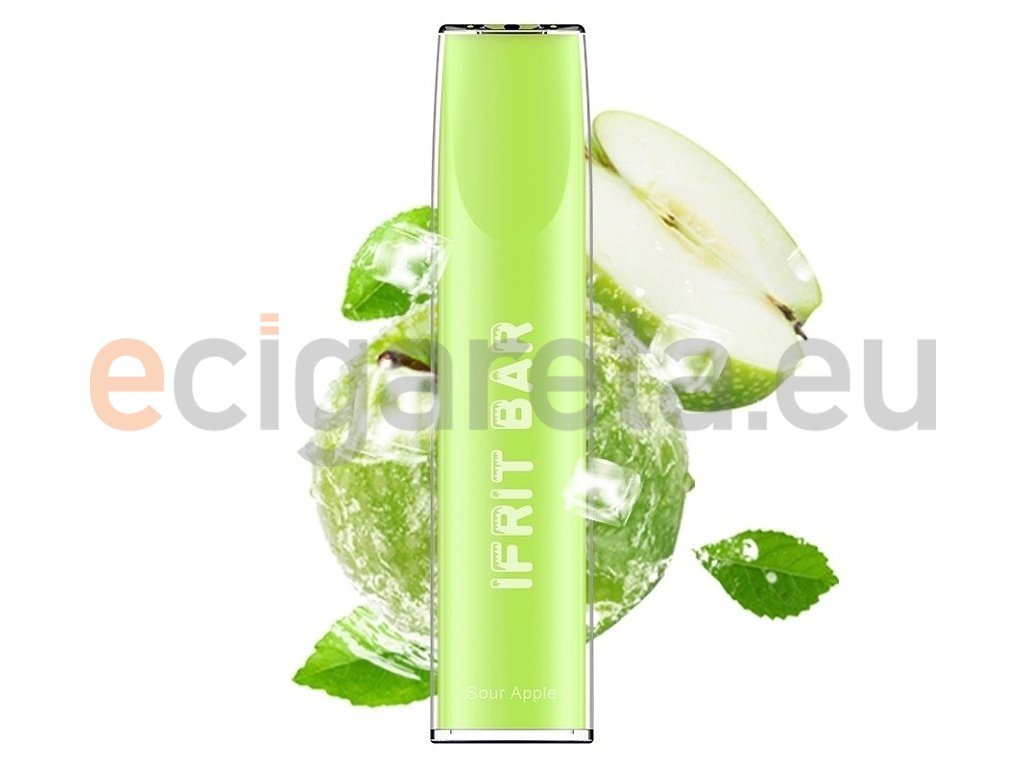 IFRIT BAR - 20mg - Sour Apple (Zelené jablko), produktový obrázek.
