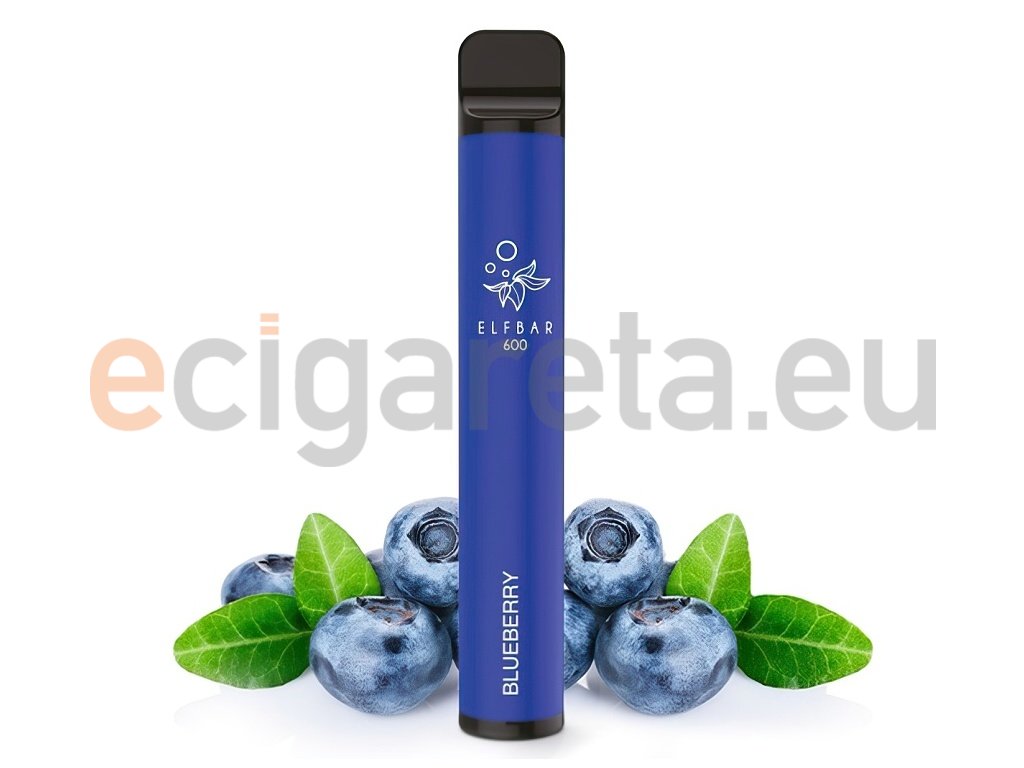 Elf Bar 600 - 20mg - Blueberry (Borůvka), produktový obrázek.