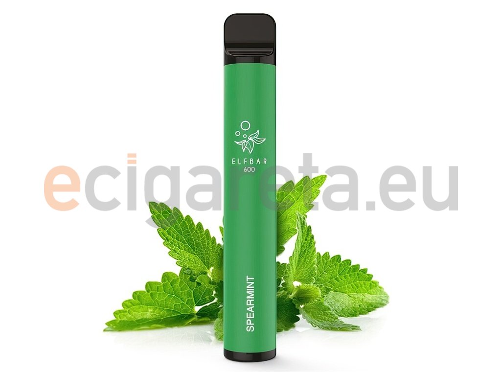 Elf Bar 600 - 20mg - Spearmint (Máta), produktový obrázek.