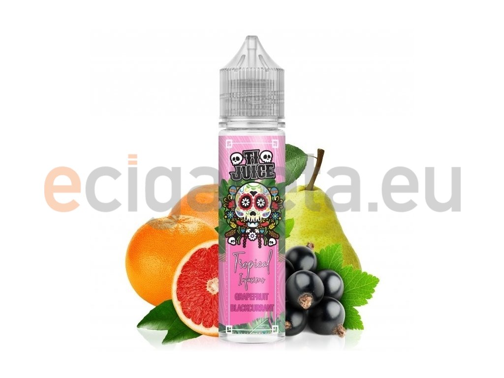 TI Juice Tropical Infusions - Shake & Vape - Grapefruit Blackcurrant - 12ml, produktový obrázek.