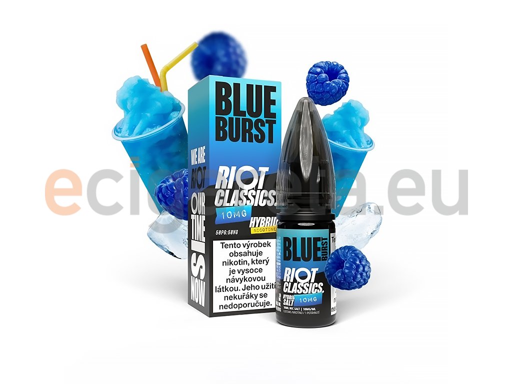 Riot SALT Hybrid - Blue Burst - 10mg, produktový obrázek.