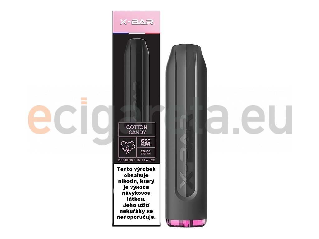 J-Well X BAR - 20mg - Cotton Candy (Cukrová vata), produktový obrázek.