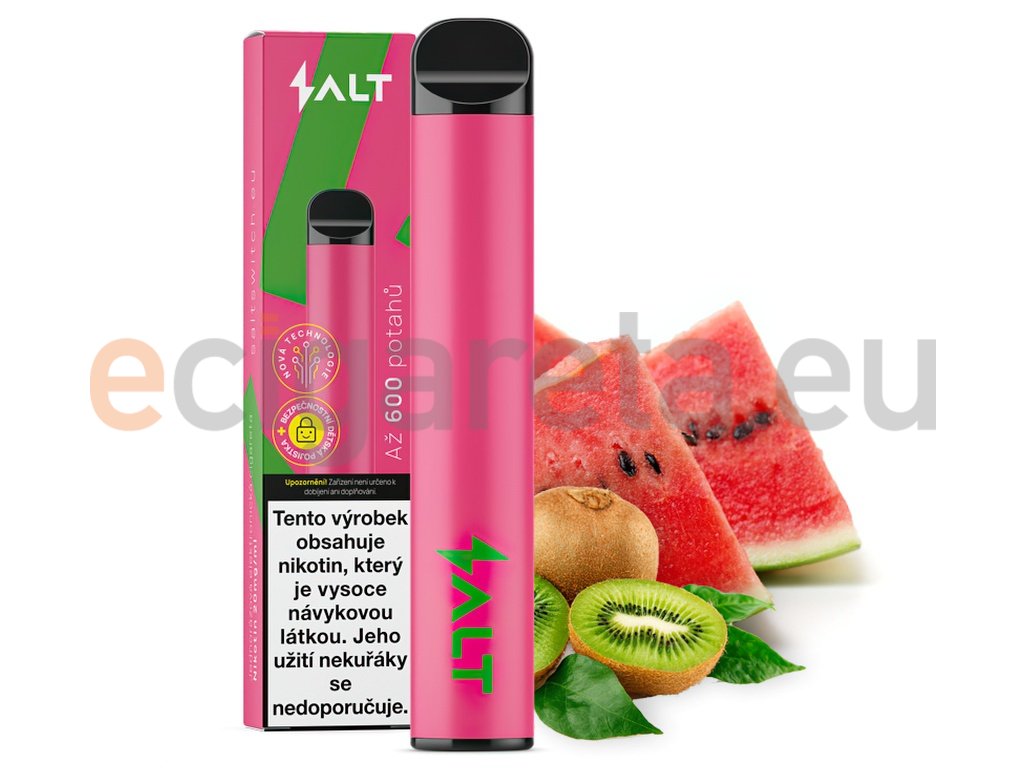Salt SWITCH Disposable Pod Kit - Vodní meloun s kiwi (Kiwi Watermelon), produktový obrázek.