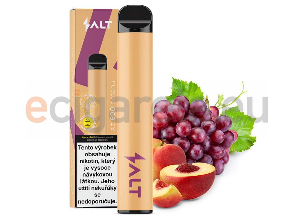 Salt SWITCH Disposable Pod Kit - Hroznové víno s broskví (Peach Grape), produktový obrázek.