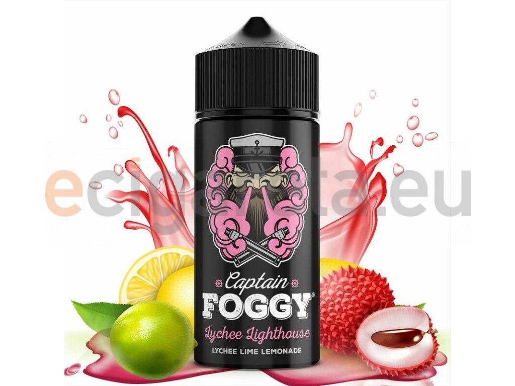 Captain Foggy - Shake & Vape - Lychee Lighthouse - 20ml, produktový obrázek.
