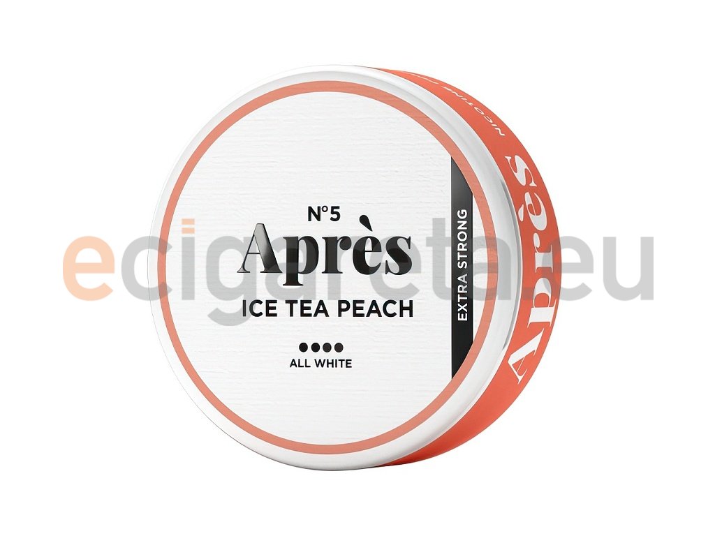 Après - nikotinové sáčky - Ice Tea Peach Extra Strong - 15mg /g, produktový obrázek.