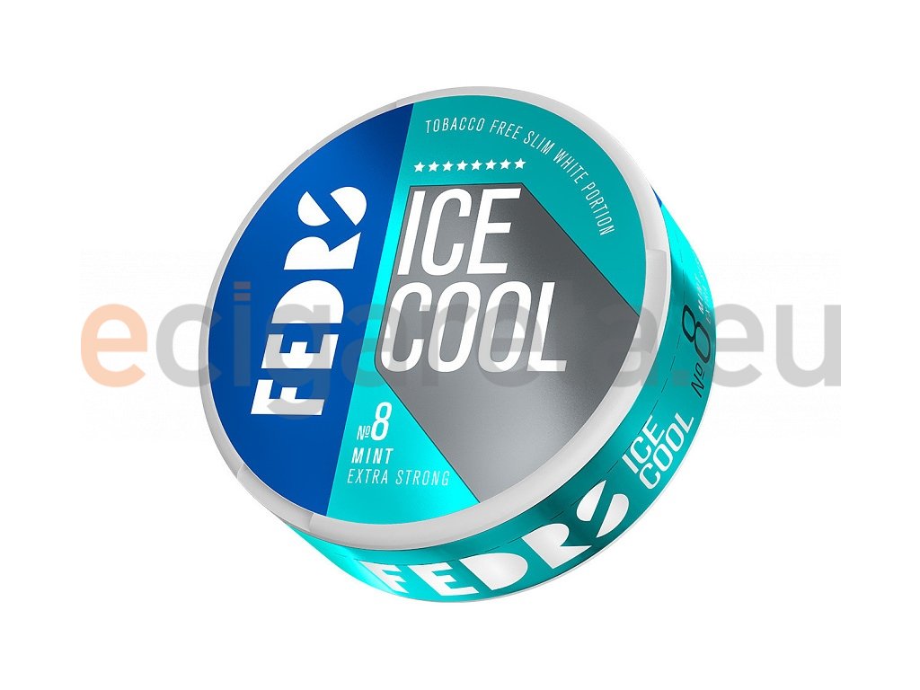 FEDRS - nikotinové sáčky - ICE Cool Mint - Extra Strong - 55mg/g, produktový obrázek.