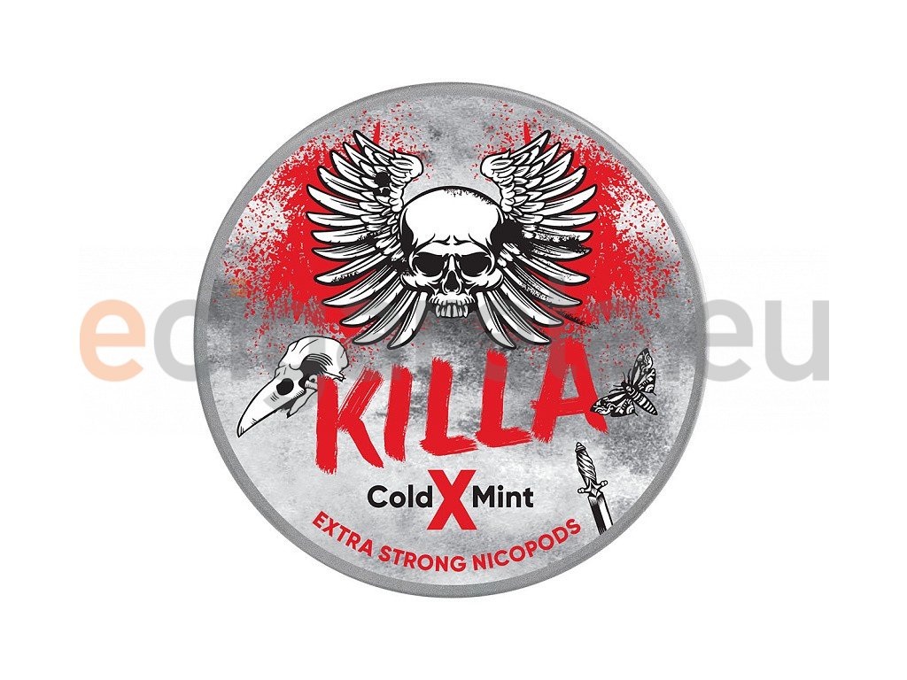KILLA - nikotinové sáčky - Cold X Mint - 16mg /g, produktový obrázek.