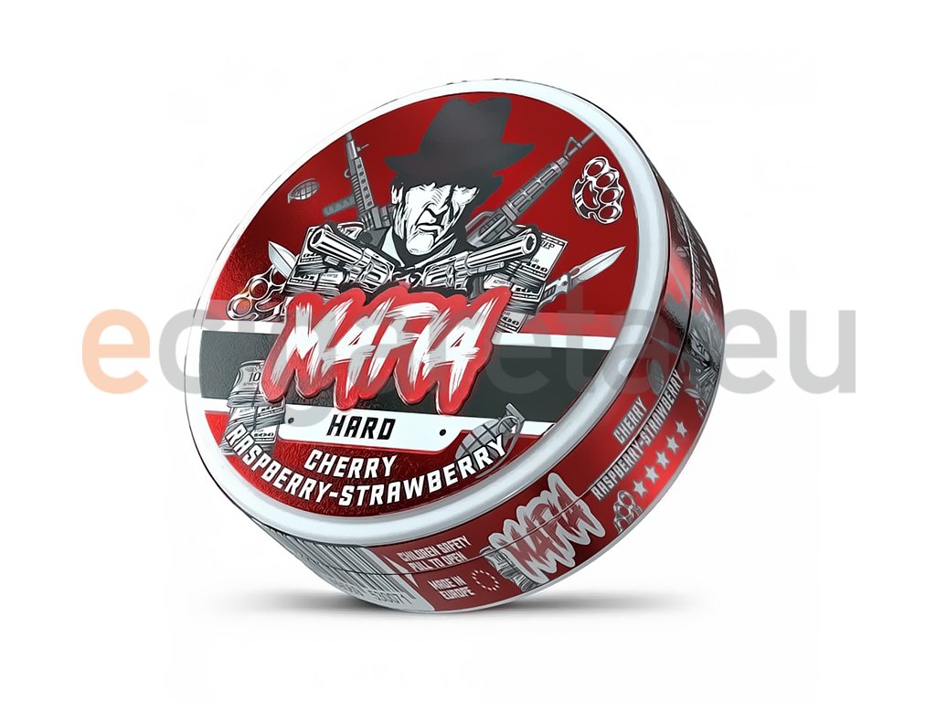 MAFIA - nikotinové sáčky - Cherry, Raspberry, Srawberry - 25mg /g, produktový obrázek.