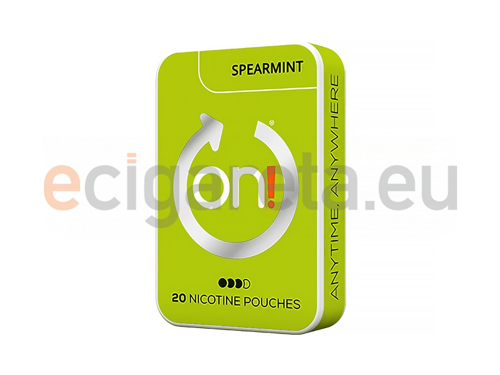 ON! - nikotinové sáčky - Spearmint - 16mg /g, produktový obrázek.