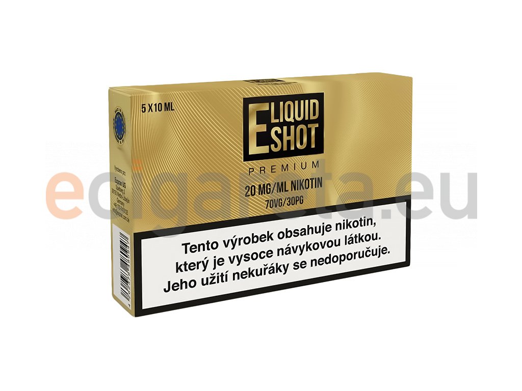E-Liquid Shot Booster Premium 70/30 20mg, produktový obrázek.