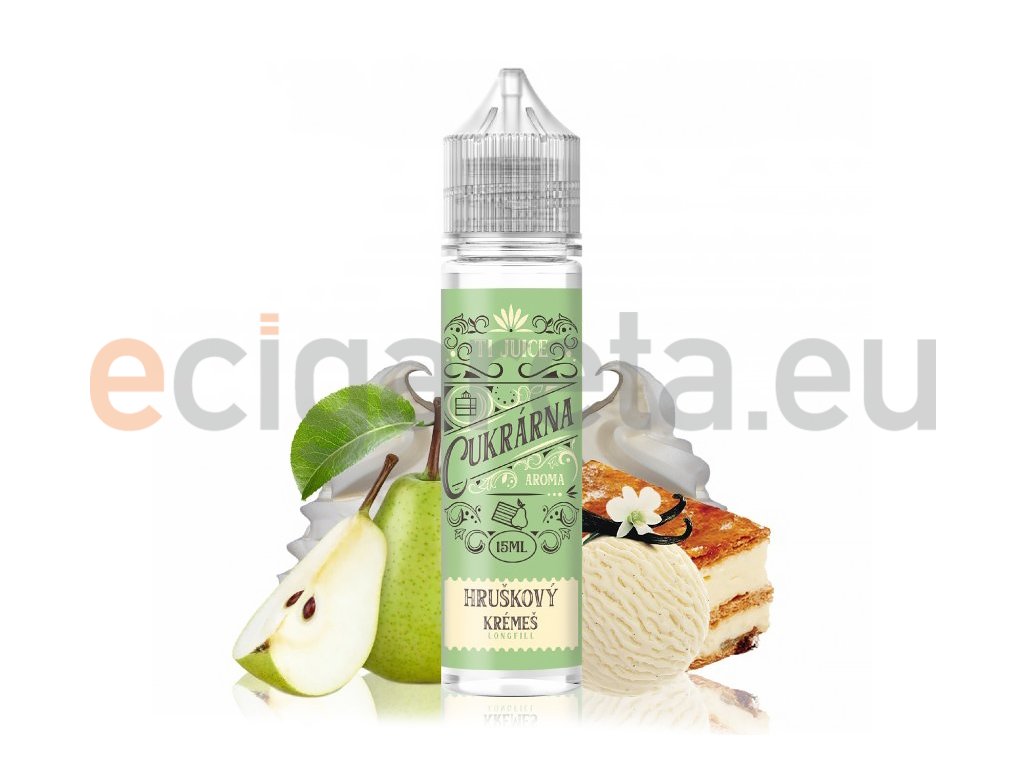 TI Juice Cukrárna - Shake & Vape - Hruškový krémeš - 15ml, produktový obrázek.