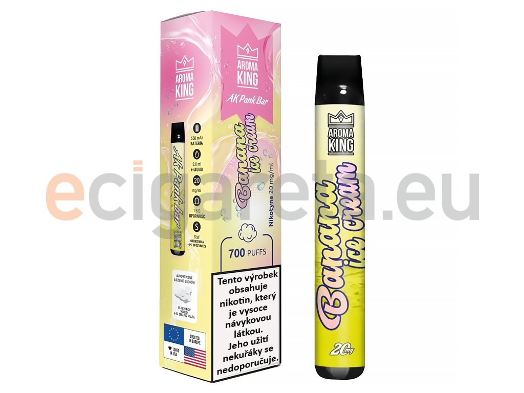 Aroma King Pank Bar - 20mg - Banana ICE Cream, produktový obrázek.