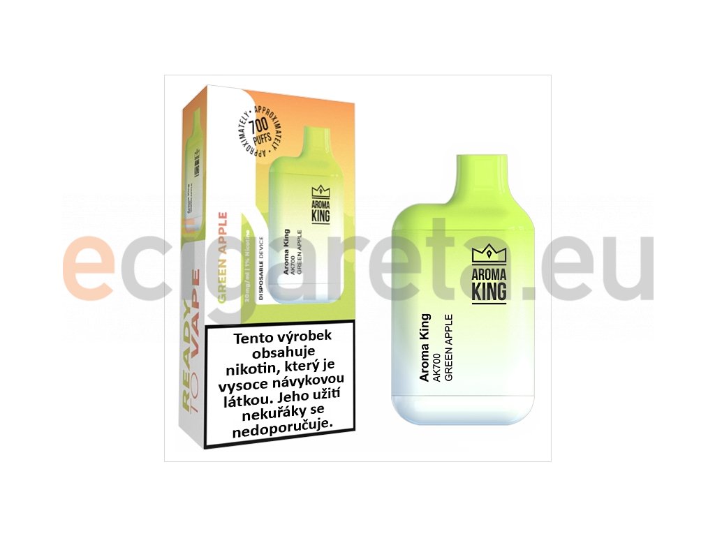 Aroma King AK 700 Mini - 20mg - Green Apple, produktový obrázek.