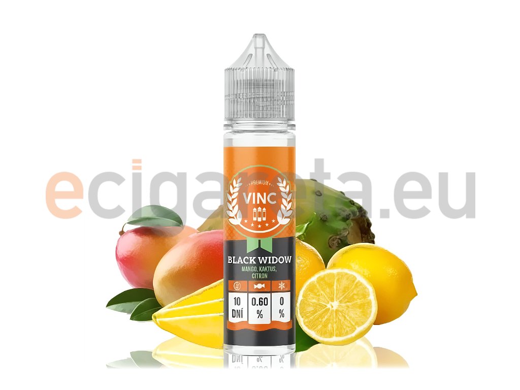 VINC - Shake & Vape - Black Widow - 12ml, produktový obrázek.
