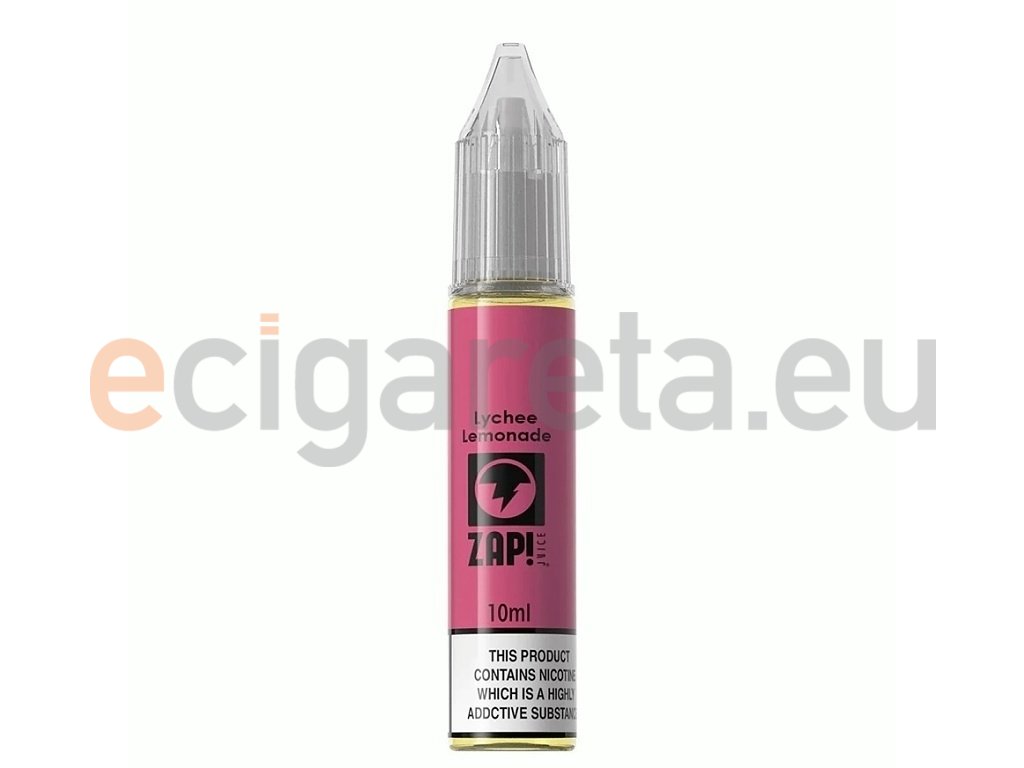 ZAP! Juice Salt - E-liquid - Lychee Lemonade - 10ml - 20mg, produktový obrázek.
