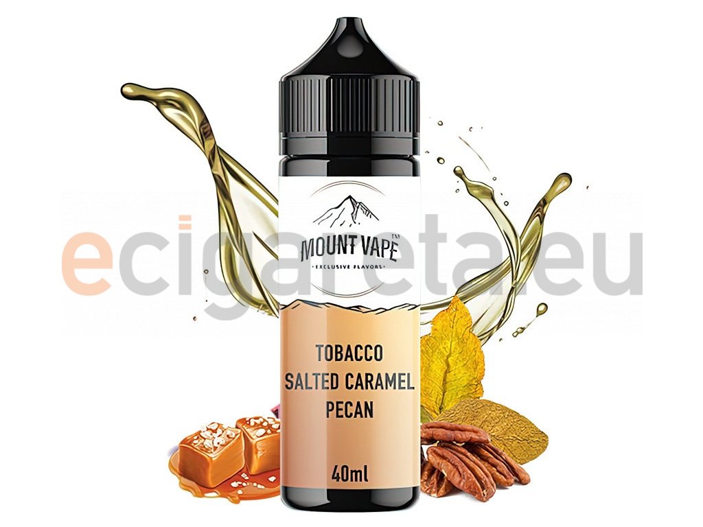Mount Vape - Shake & Vape - Tobacco Salted Caramel Pecan - 40ml, produktový obrázek.