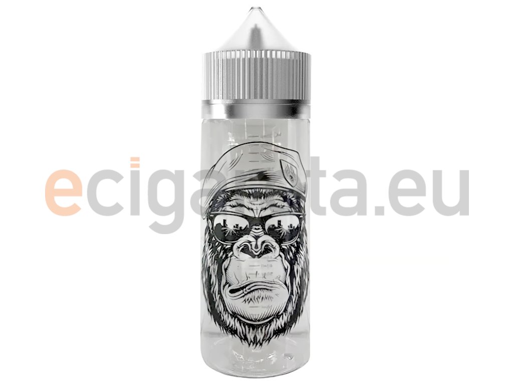 Chubby Gorilla - 120ml lahvička s popisem a ryskou No.2 - Čirá, produktový obrázek.