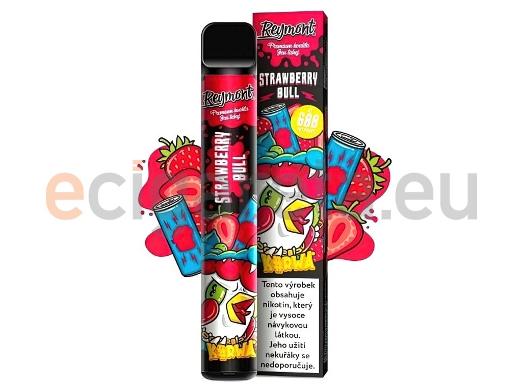 Kurwa Reymont - 20mg - Strawberry Bull, produktový obrázek.