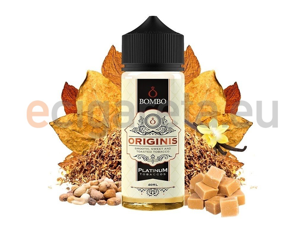 Bombo - Platinum Tobaccos - S&V - Originis (Tabák RY4) 40ml, produktový obrázek.
