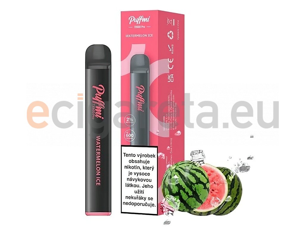 Puffmi TX600 Pro - Watermelon ICE, produktový obrázek.