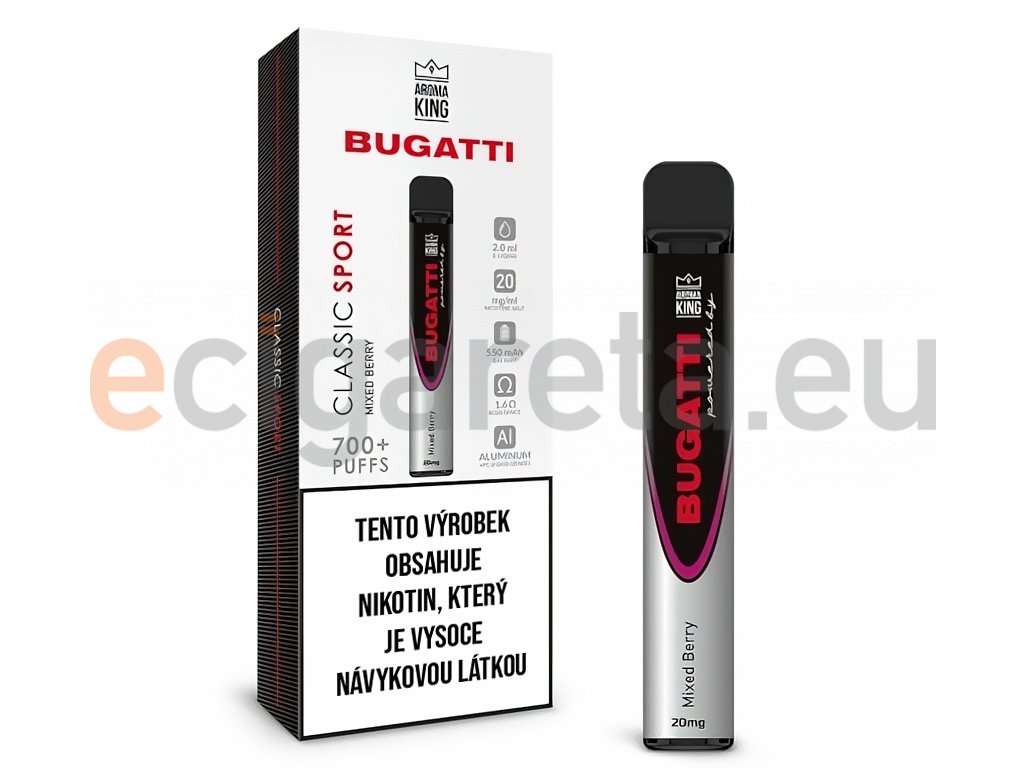 Aroma King - Bugatti Classic Sport - Mixed Berry - 20mg, produktový obrázek.