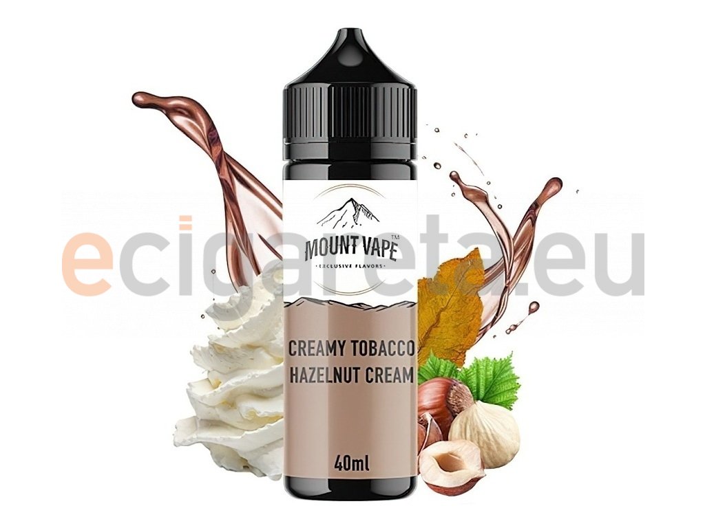 Mount Vape - Shake & Vape - Creamy Tobacco Hazelnut Cream - 40ml, produktový obrázek.