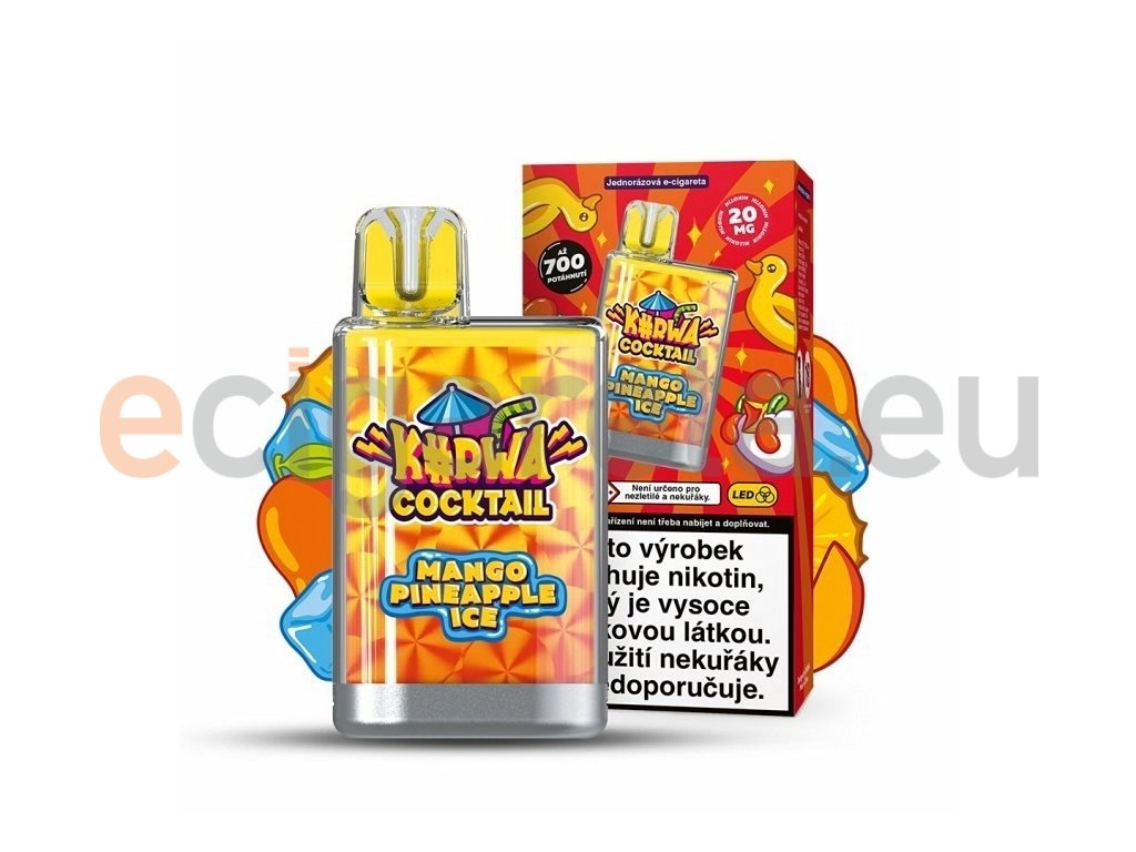 Kurwa Cocktail - 20mg - Mango Pineapple ICE, produktový obrázek.