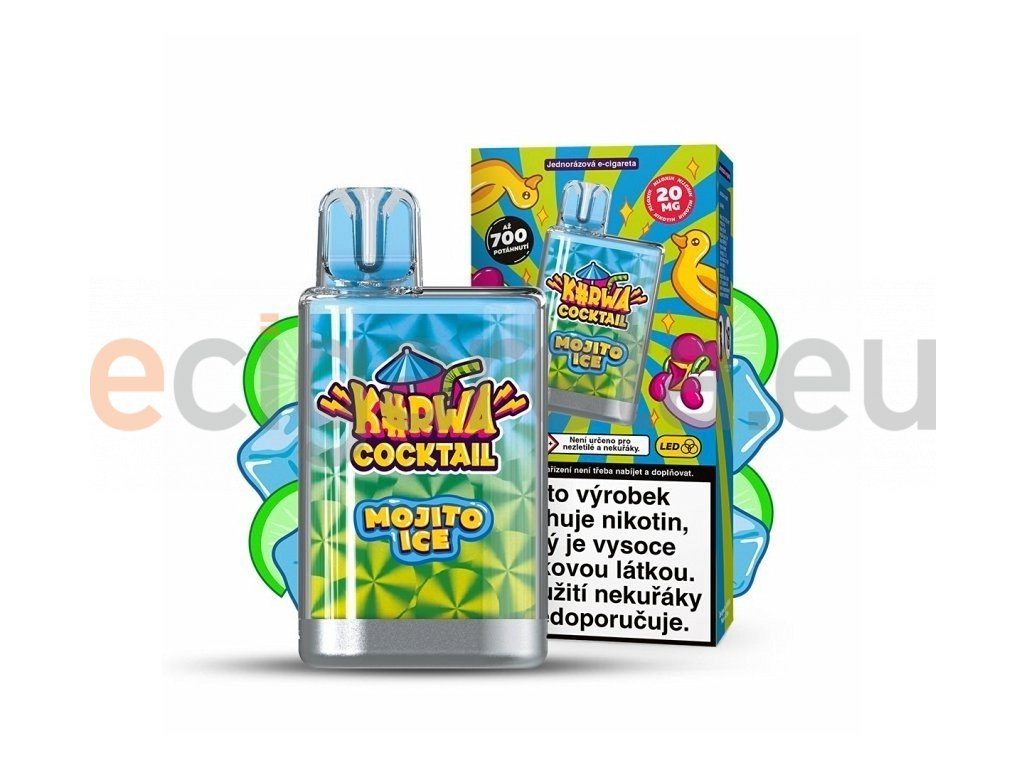 Kurwa Cocktail - 20mg - Mojito ICE, produktový obrázek.
