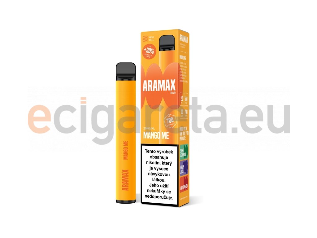 Aramax Bar 700 - Mango Me - 20mg, produktový obrázek.