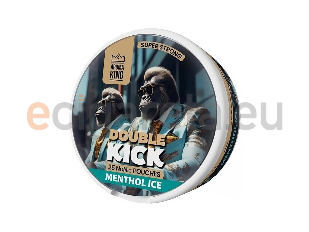 Aroma King Double Kick - NoNic sáčky - Mentol ICE - 10mg /g, produktový obrázek.
