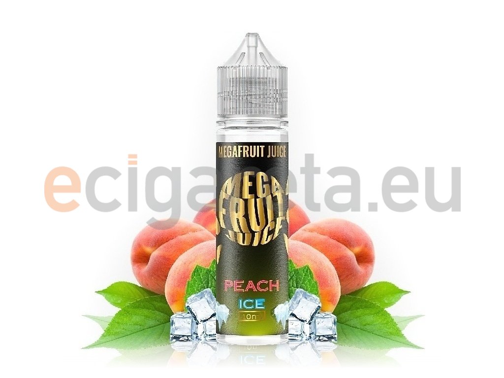 Megafruit Juice - S&V - Peach ICE (Svěží broskev) - 10ml, produktový obrázek.