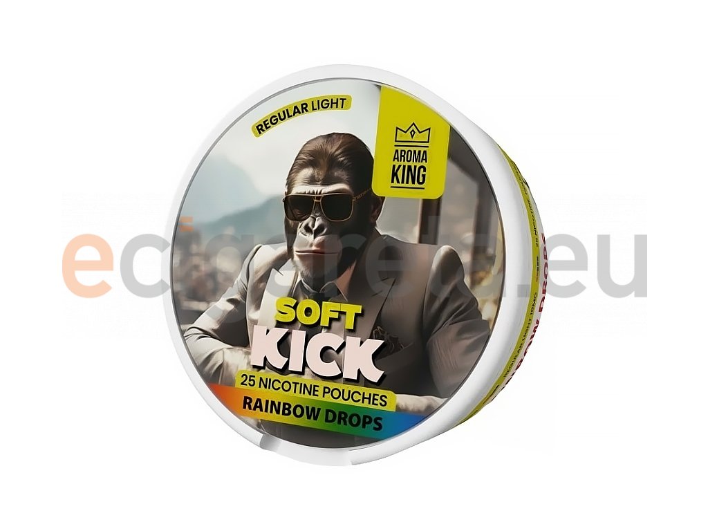 Aroma King Soft Kick - nikotinové sáčky - Rainbow Drops - 10mg /g, produktový obrázek.