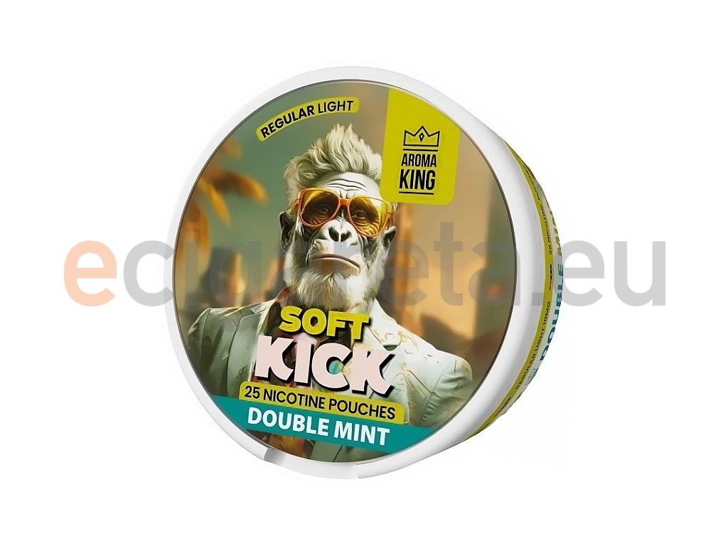 Aroma King Soft Kick - nikotinové sáčky - Double Mint - 10mg /g, produktový obrázek.