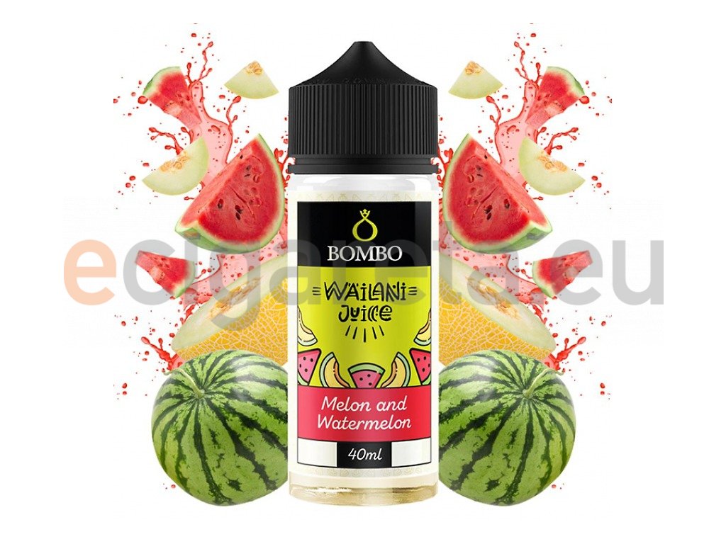 Bombo - Wailani Juice - S&V - Melon and Watermelon (Melounový mix) - 40ml, produktový obrázek.