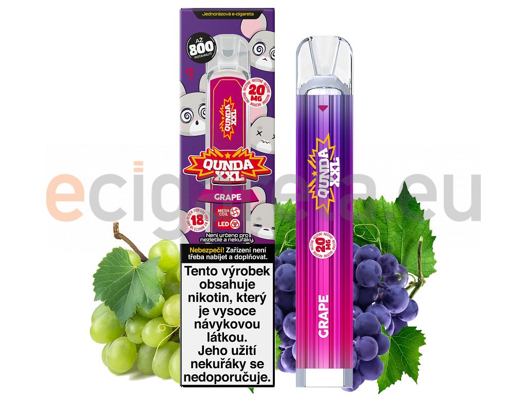 Qunda XXL - Grape - 20mg, produktový obrázek.