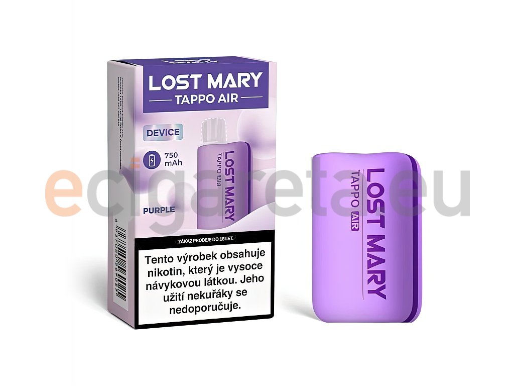 Lost Mary Tappo Air - Baterie - 750mAh - Purple, produktový obrázek.