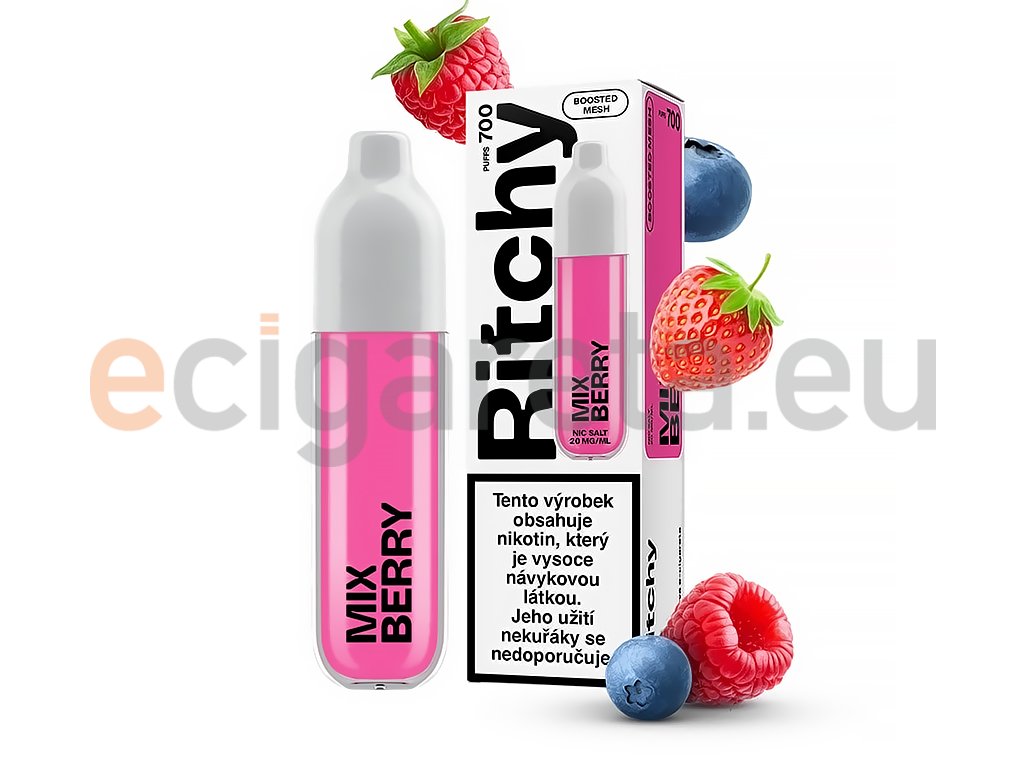 Ritchy BAR 700 - Mix Berry - 20mg, produktový obrázek.