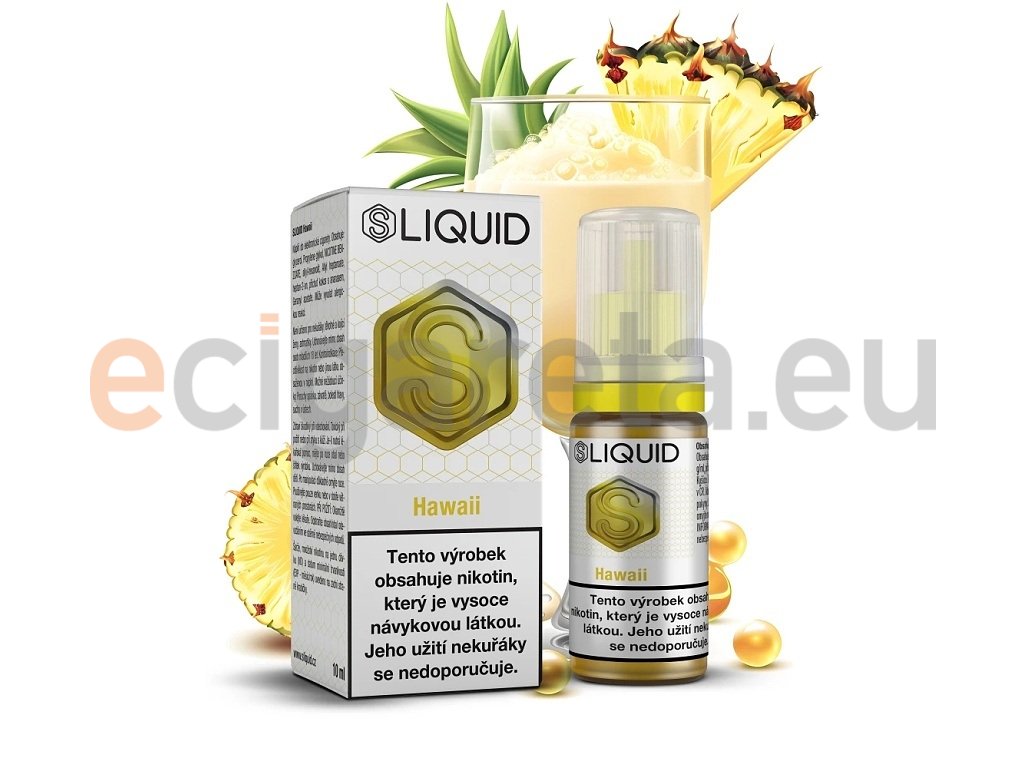 SLIQUID - Hawaii (Pina Colada a Ananas) - 20mg, produktový obrázek.
