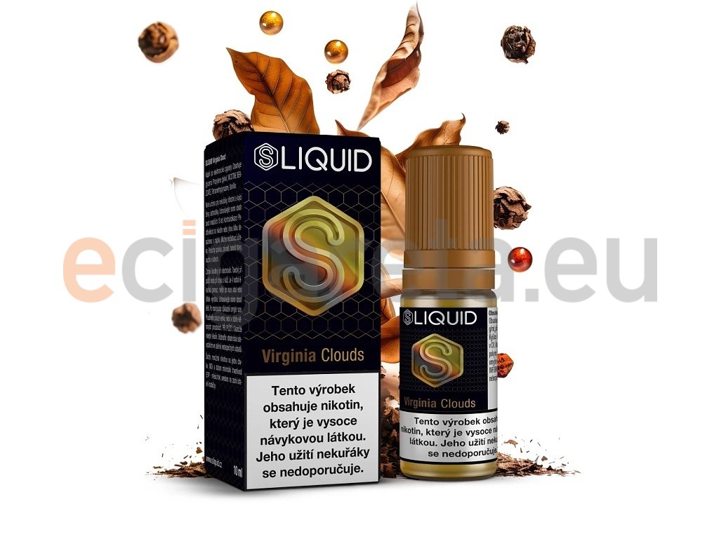 SLIQUID - Virginia Tobacco (Virginský tabák) - 10mg, produktový obrázek.
