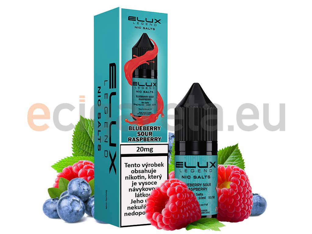 Elux Legend Salts - Blueberry Sour Raspberry - 20mg, produktový obrázek.