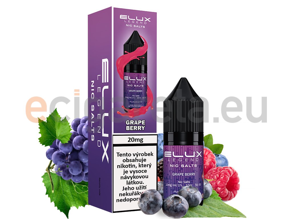Elux Legend Salts - Grape Berry - 20mg, produktový obrázek.