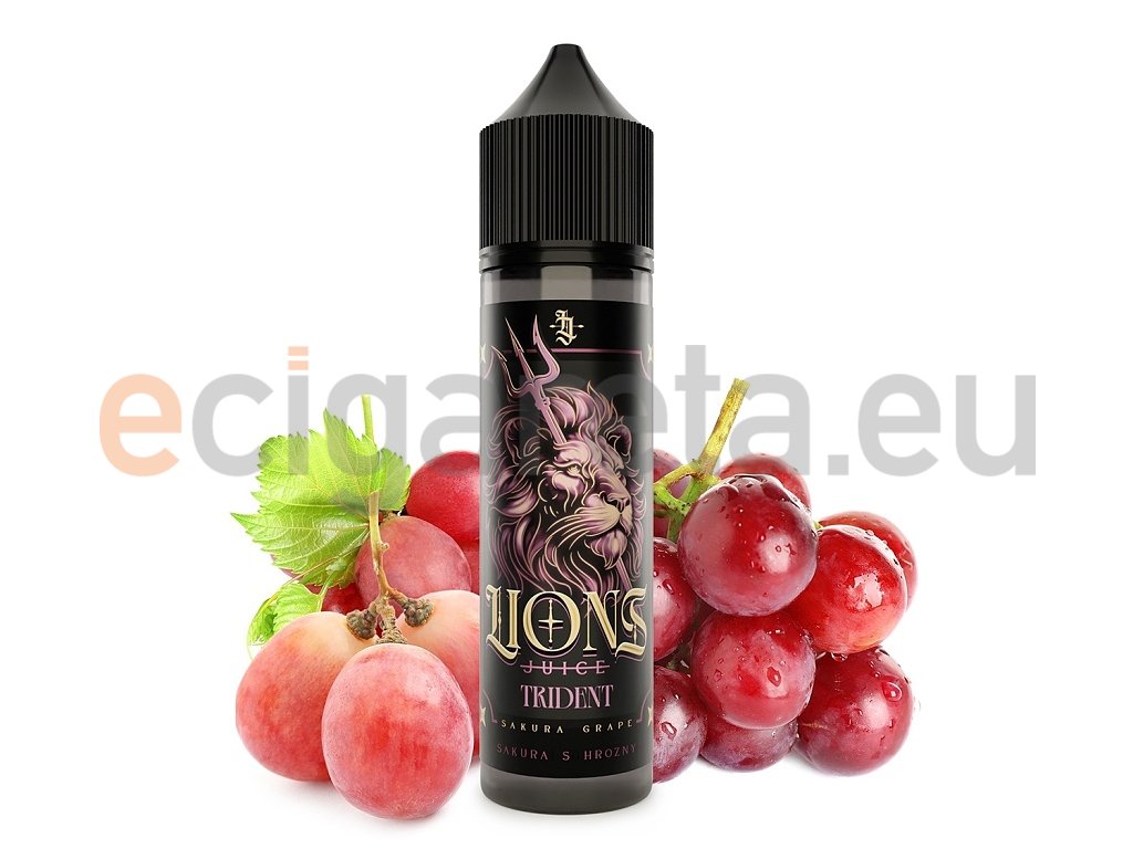 Lions Juice - S&V - Trident (Hroznové víno s nádechem Sakury) - 10ml, produktový obrázek.