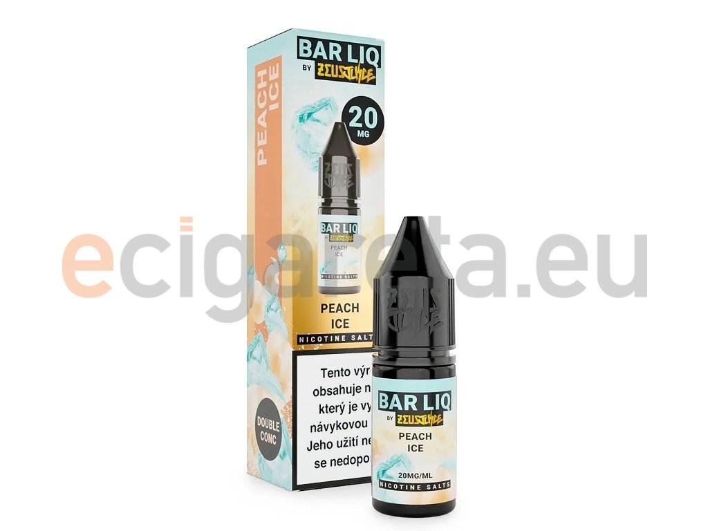 Zeus Juice BAR LIQ - Peach ICE - 20mg, produktový obrázek.