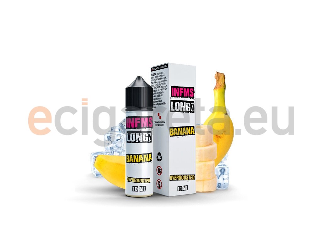 Infamous LongZ - S&V - Banana - 10ml, produktový obrázek.